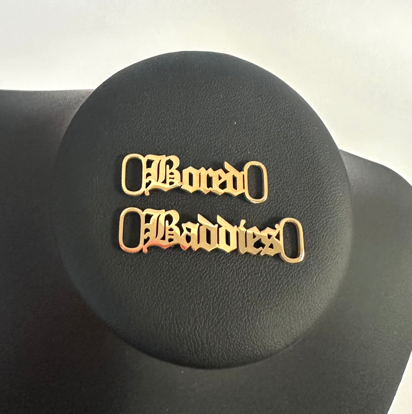 Bored Baddies Gold Shoe Charms