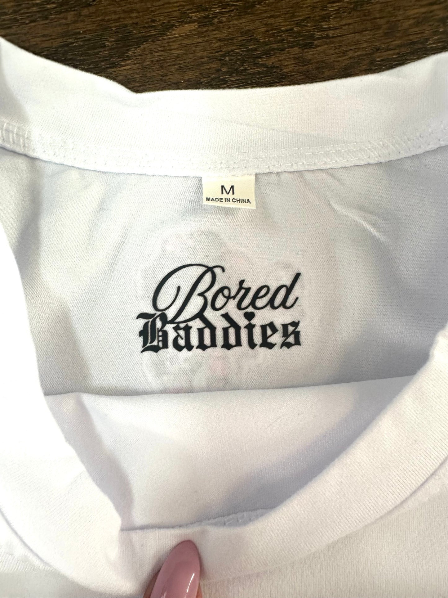 Bored Baddies Half Sleeve Backless T Shirt