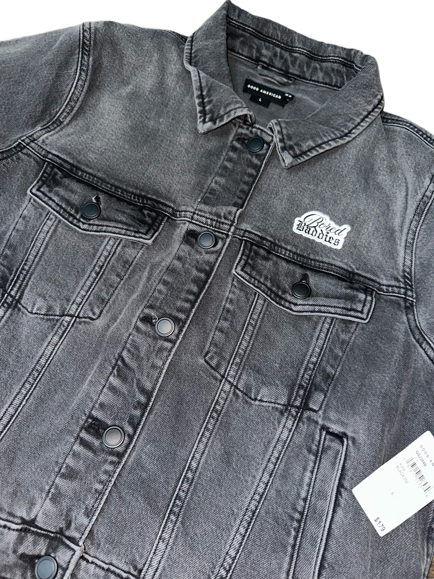 GOOD AMERICAN x Bored Baddies Custom Classic Denim Jacket
