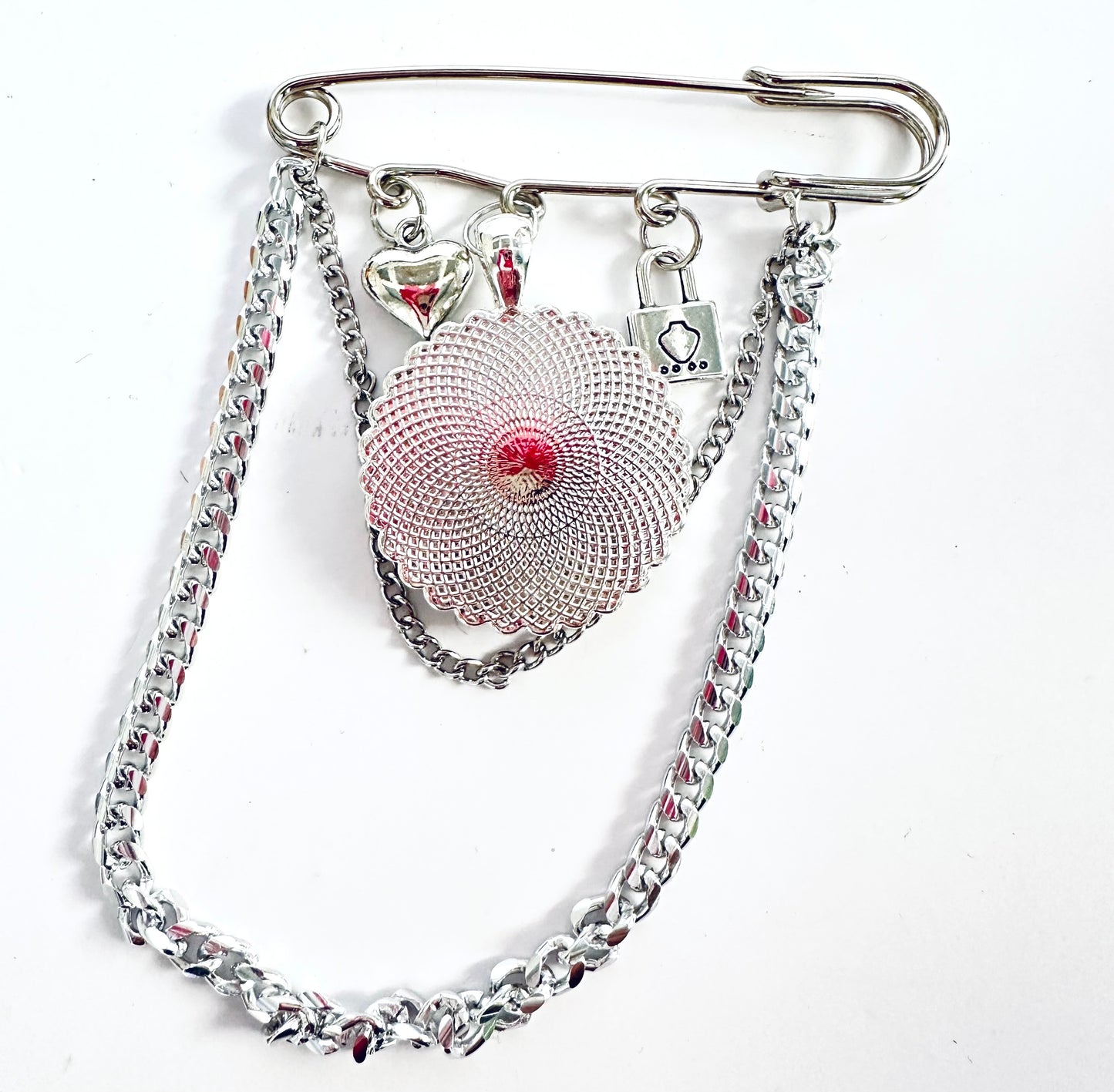 Silver Ape Brooch