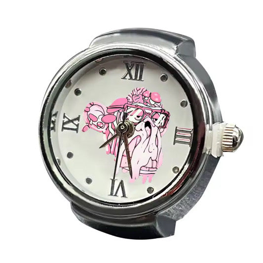 Bored Baddies Unisex Silver Ring Watch