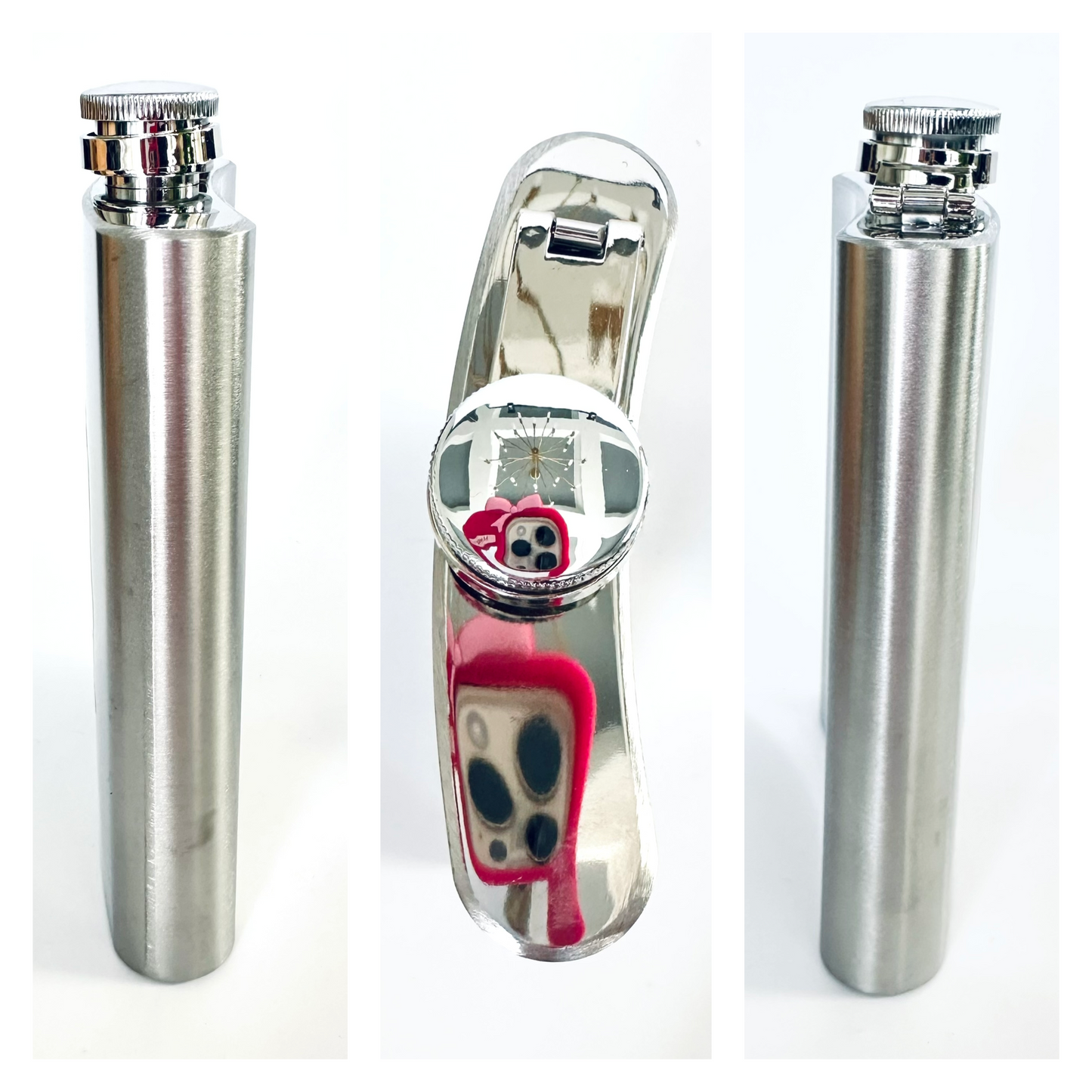 Bored Baddies 8oz Stainless Steel Hip Flask w/ Funnel
