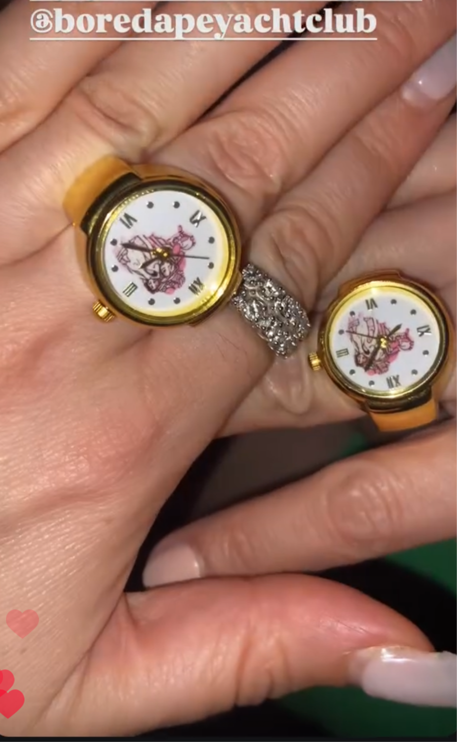 Bored Baddies Unisex Silver Ring Watch