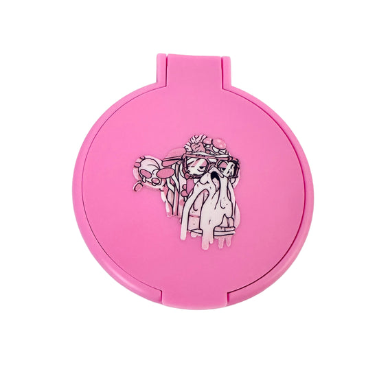 Bored Baddies Pink Compact Mirror