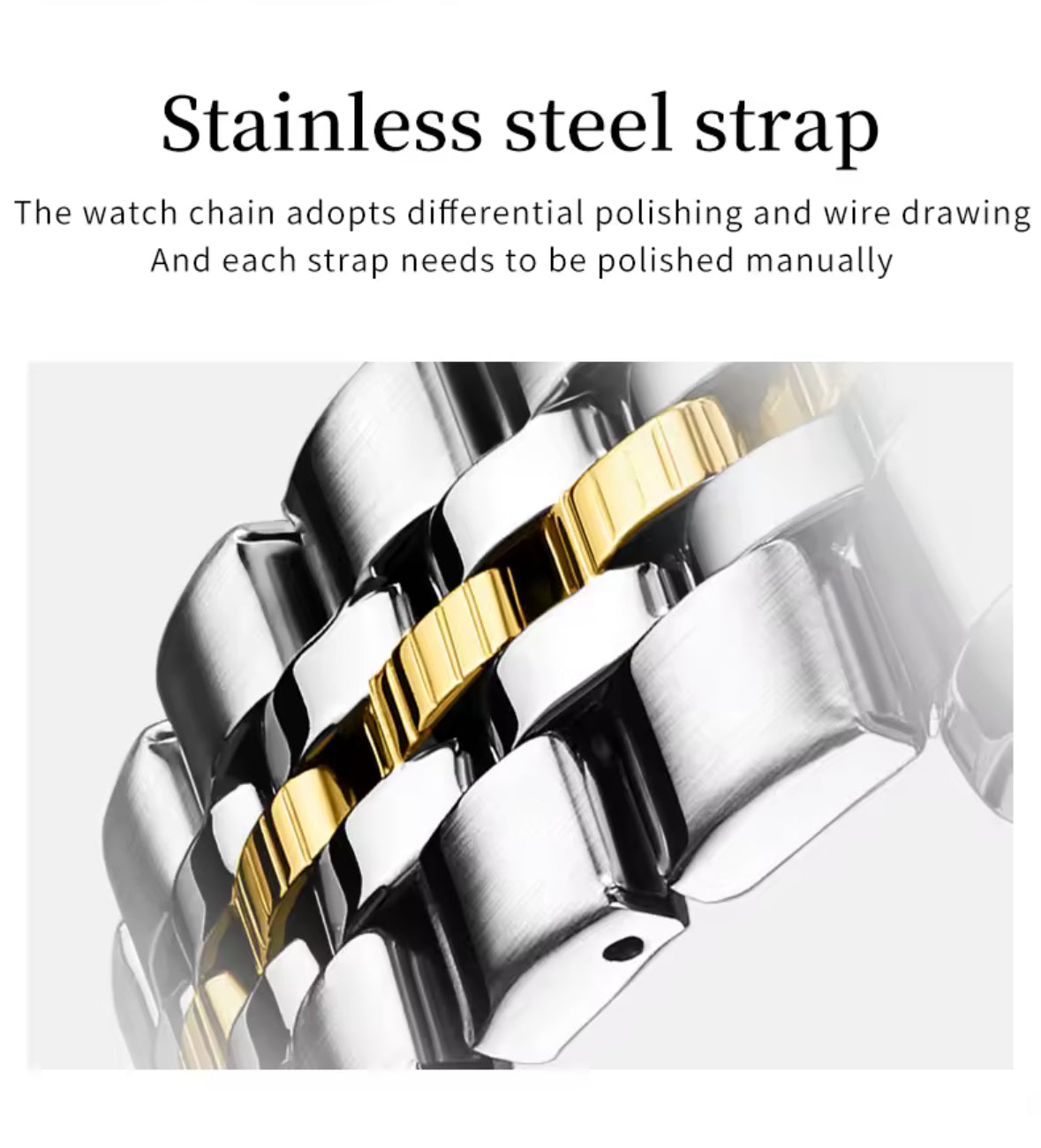Bored Baddies Two-Tone CZ Stainless Steel Women’s Watch