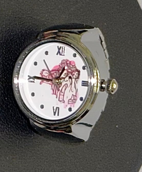 Bored Baddies Unisex Silver Ring Watch