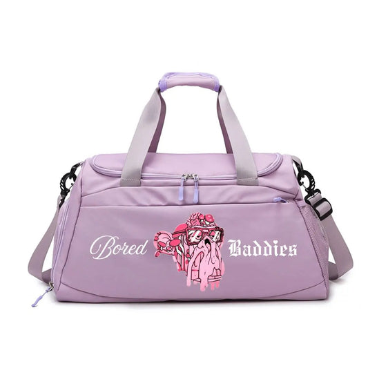 Bored Baddies Lavender Lightweight Travel Duffel