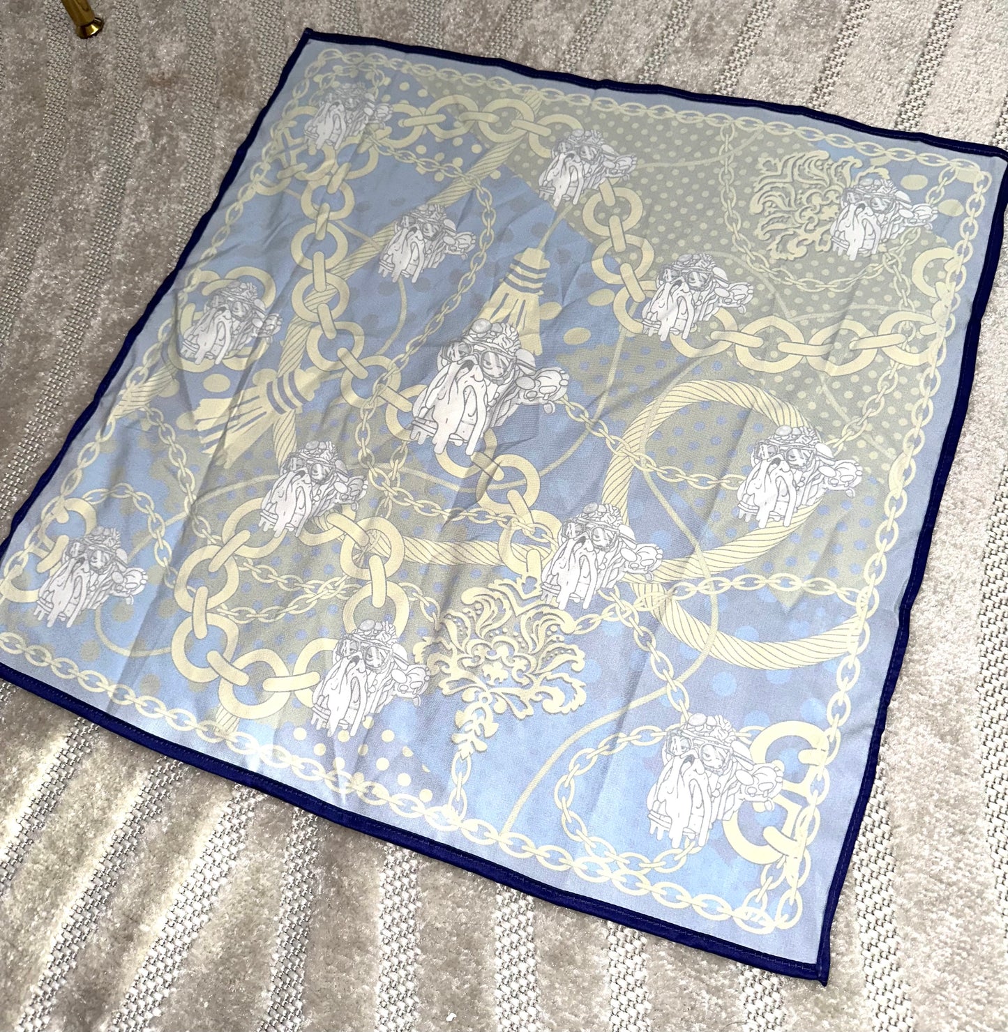 Bored Baddies Royal Blue Chain Scarf