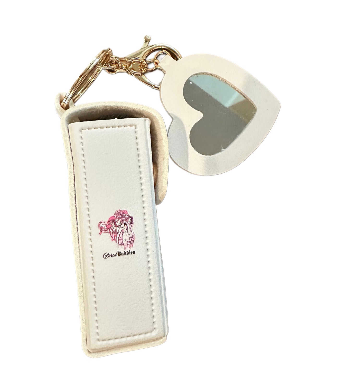 Bored Baddies Lipstick Holder & Mirror Keychain