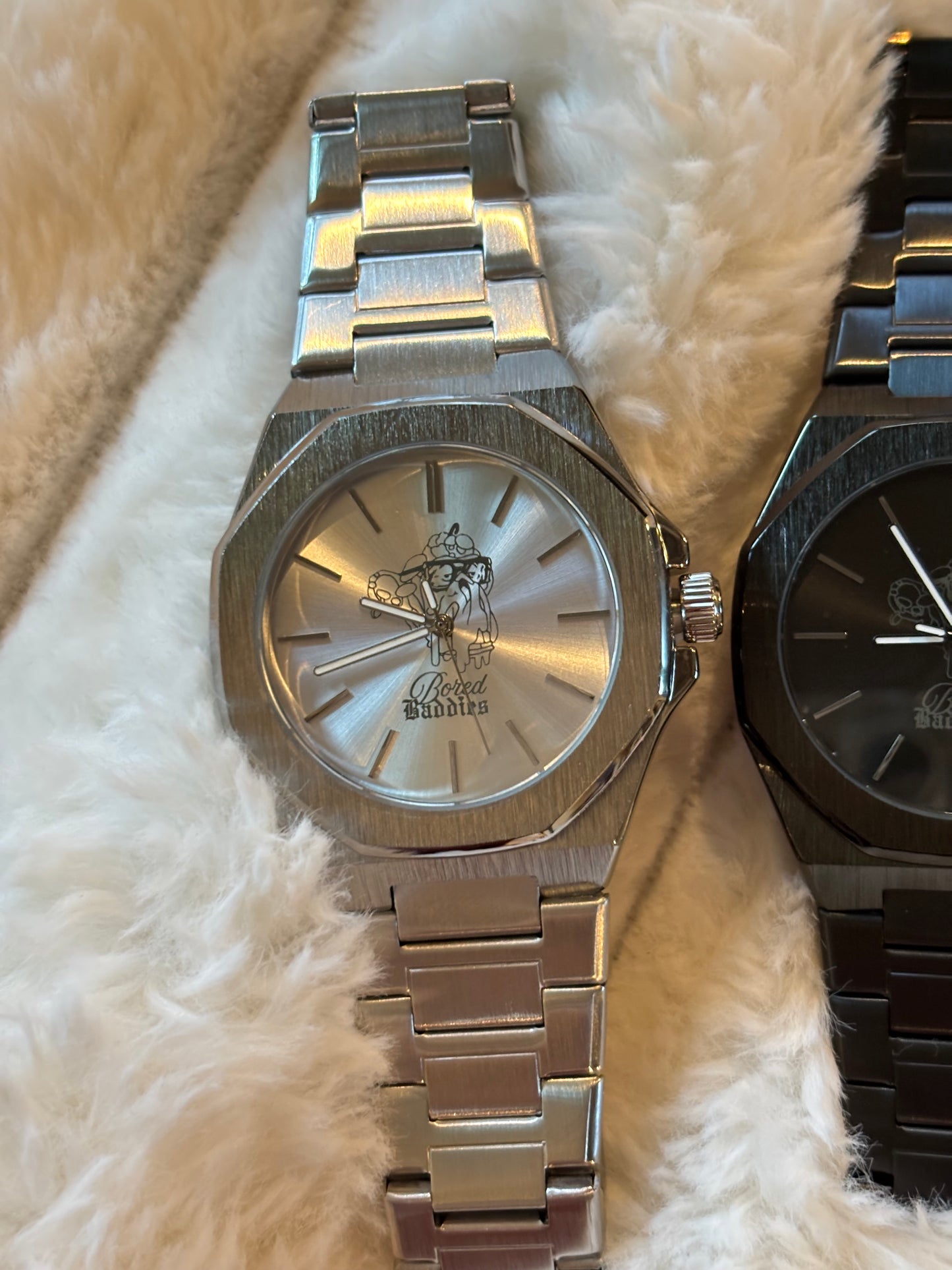 Bored Baddies Classic Stainless Steel Men’s Watch
