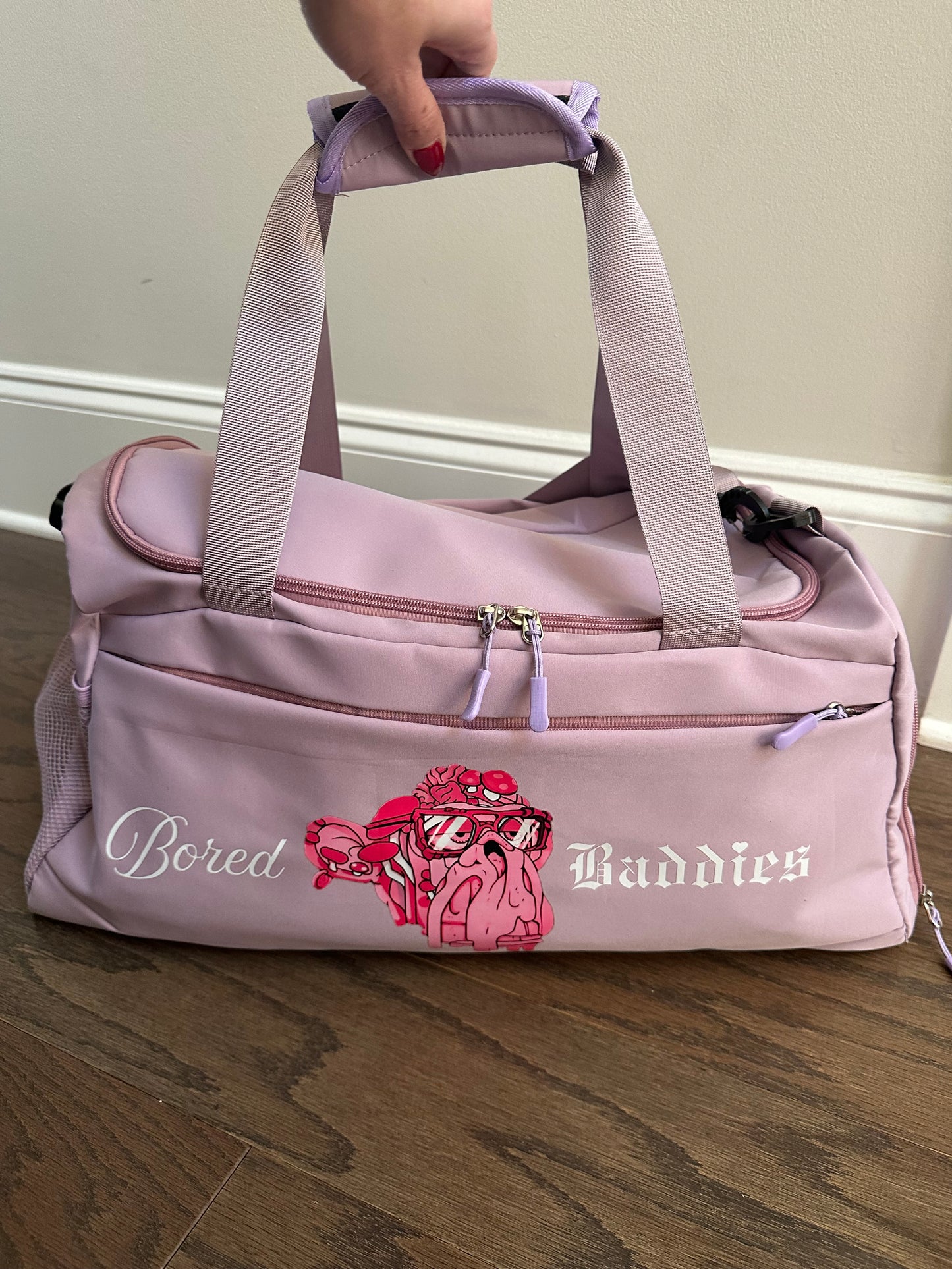Bored Baddies Lavender Lightweight Travel Duffel
