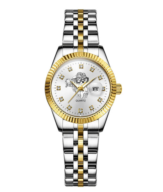 Bored Baddies Two-Tone CZ Stainless Steel Women’s Watch