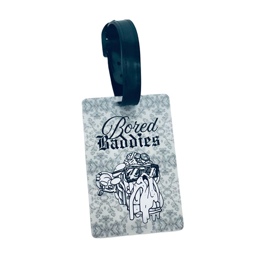 Bored Baddies PVC Grey Luggage Tag