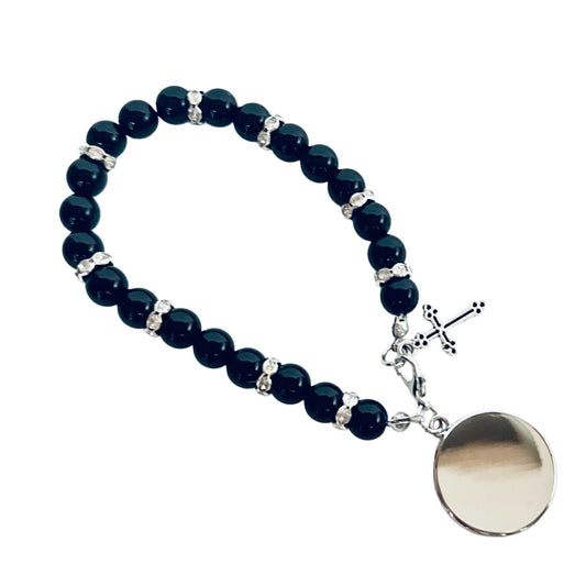 Black Pearl Stretch Bracelet