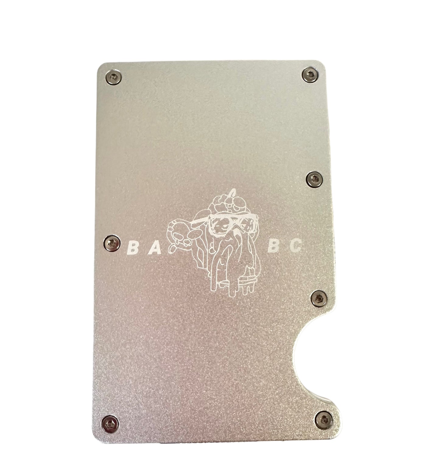 Bored Baddies RFID Blocking Minimalist Aluminum Card Wallet w/ Money Clip