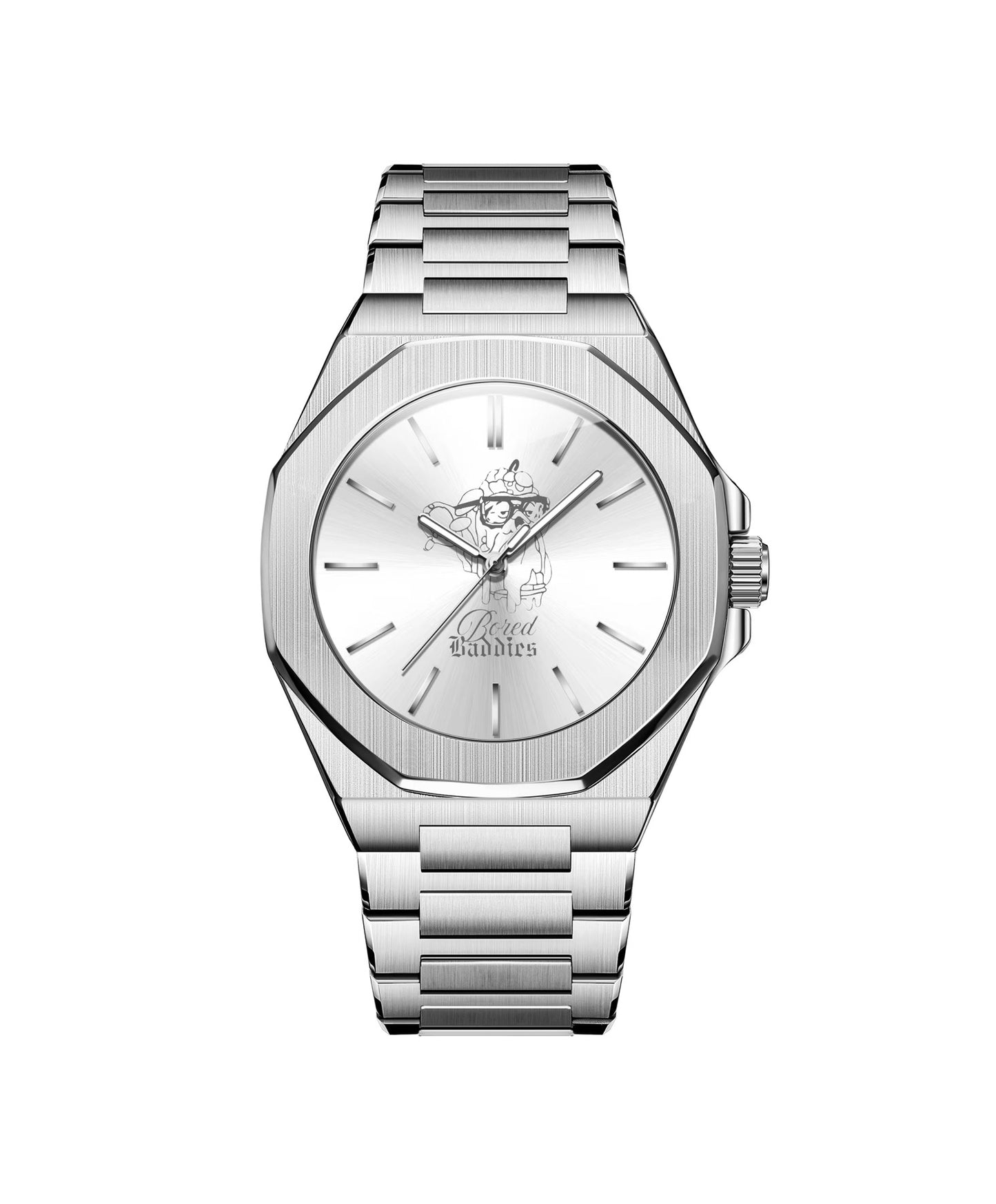 Bored Baddies Classic Stainless Steel Men’s Watch