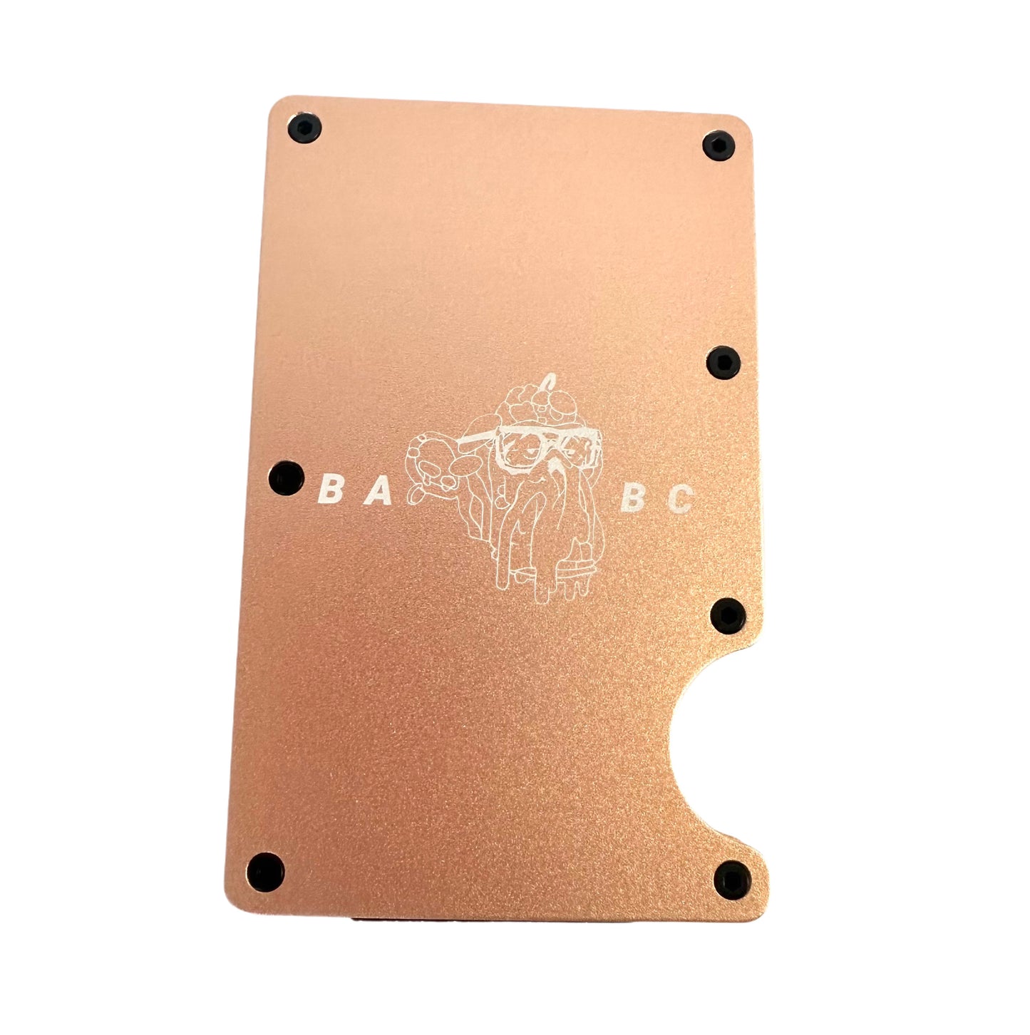Bored Baddies RFID Blocking Minimalist Aluminum Card Wallet w/ Money Clip
