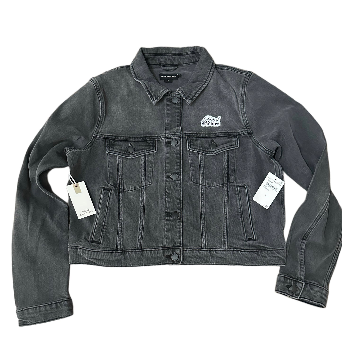 GOOD AMERICAN x Bored Baddies Custom Classic Denim Jacket
