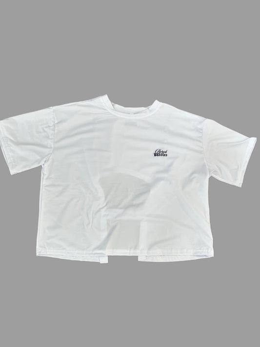Bored Baddies Half Sleeve Backless T Shirt